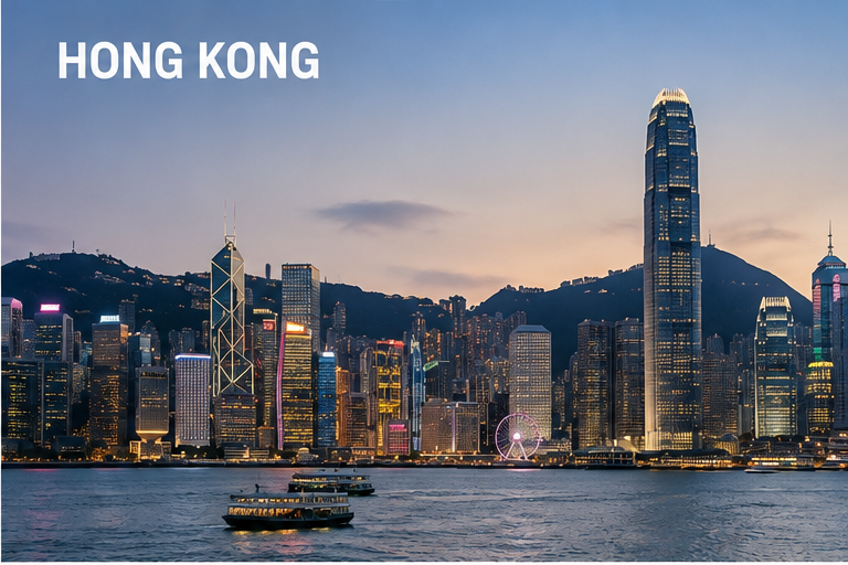 Hong Kong skyline and Victoria Harbour