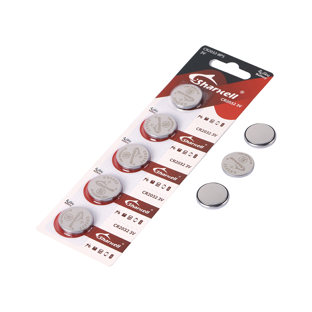 Sharxell CR2032 five-piece detachable card packaging