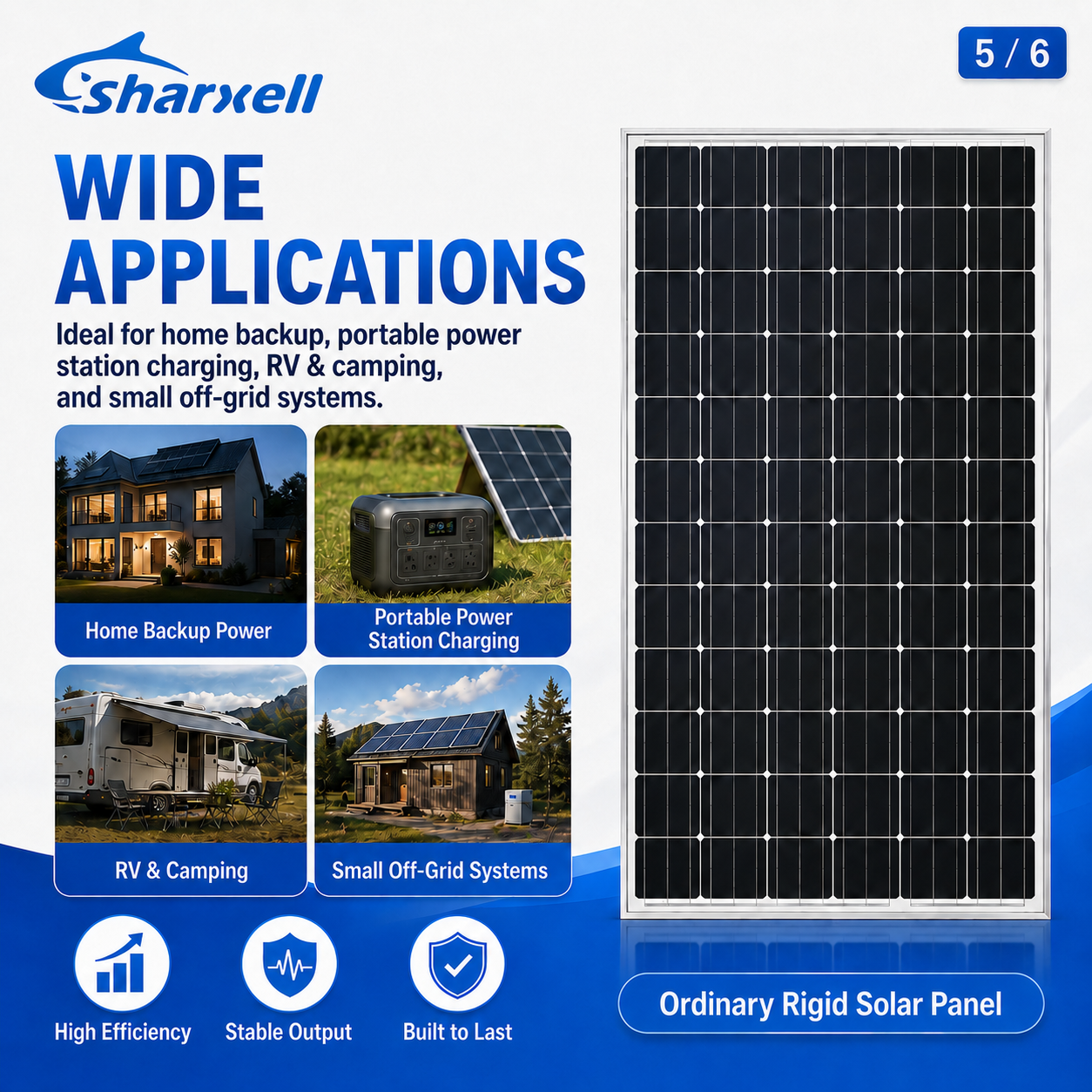 Sharxell 300W monocrystalline solar panel