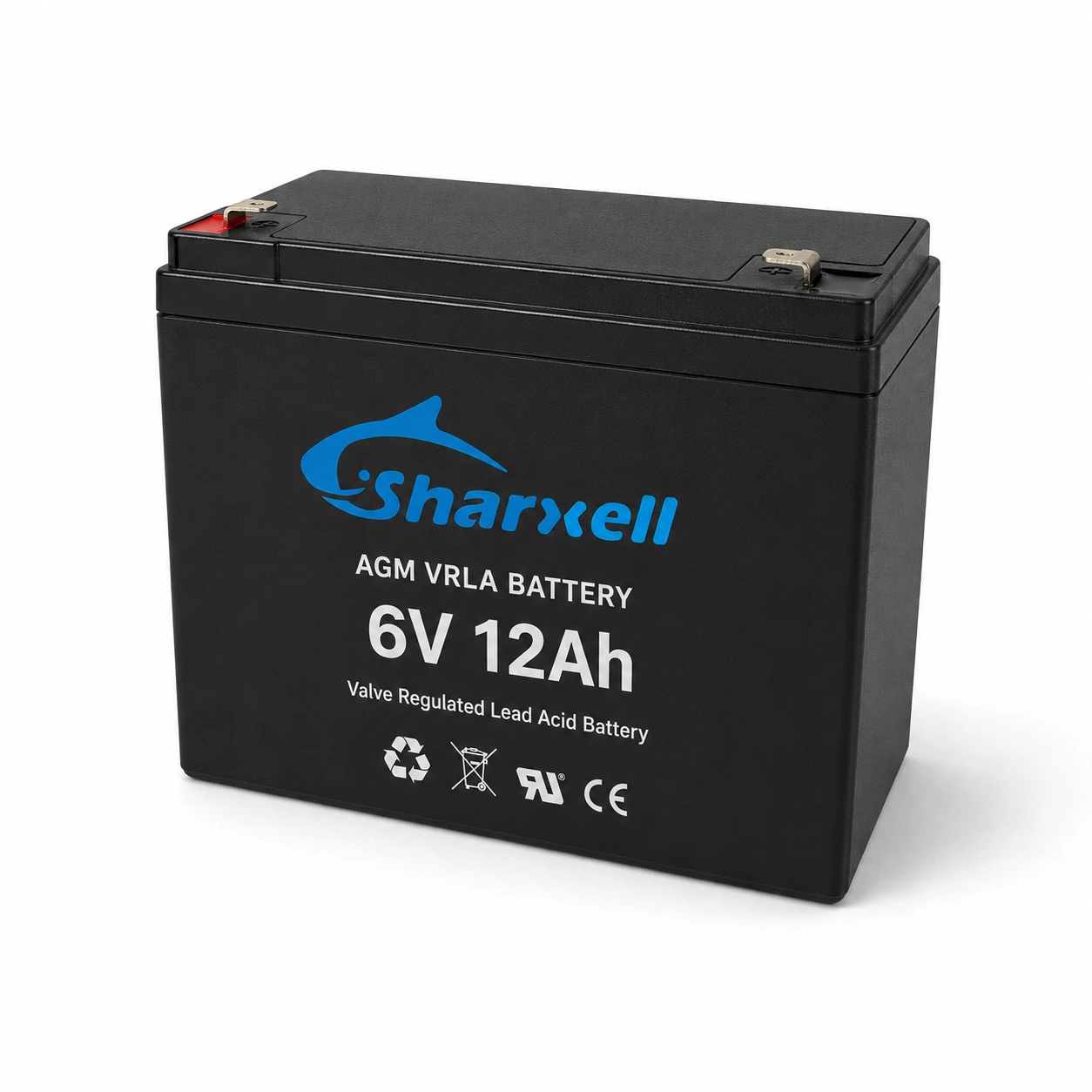 Sharxell 6V 12Ah AGM VRLA Battery